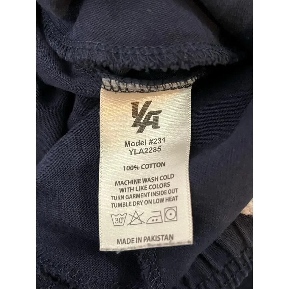 YoungLA M Navy Jogger Sweatpants Tapered Athletic Gym Streetwear Lounge Pants